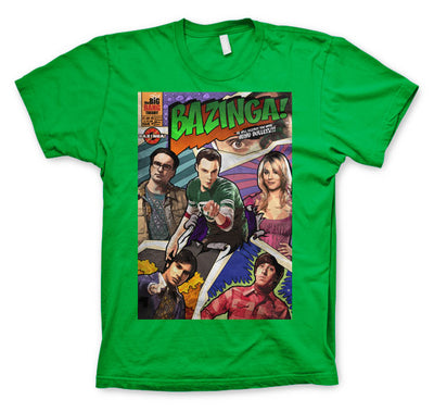 The Big Bang Theory - Bazinga Comic Cover Mens T-Shirt