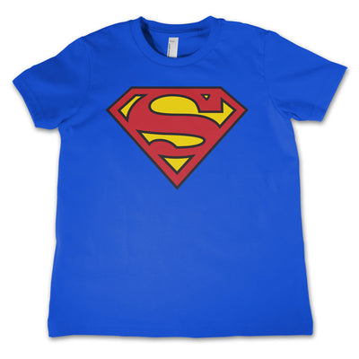 Superman - Shield Unisex Kids T-Shirt (Blue)