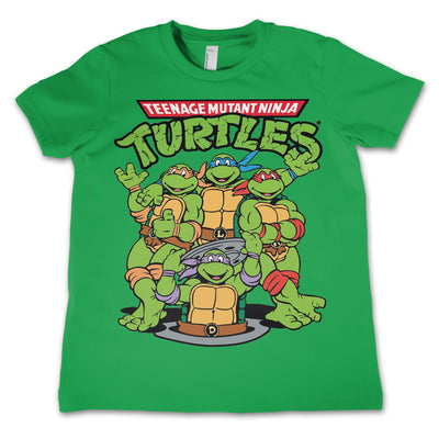 Teenage Mutant Ninja Turtles - TMNT Group Unisex Kids T-Shirt (Green)