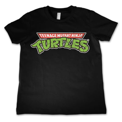 Teenage Mutant Ninja Turtles - TMNT Classic Logo Unisex Kids T-Shirt (Black)