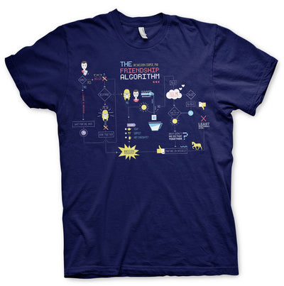 The Big Bang Theory - The Friendship Minions Algorithm Mens T-Shirt (Navy)