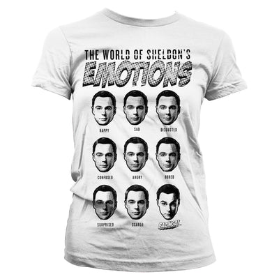 The Big Bang Theory - Sheldons Emotions Women T-Shirt (White)
