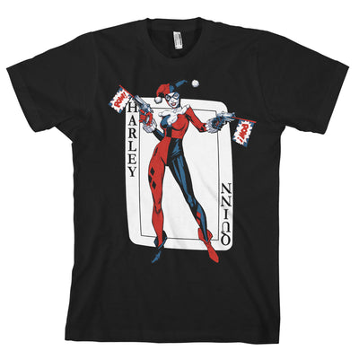Batman - Harley Quinn Card Games Mens T-Shirt (Multicolor)