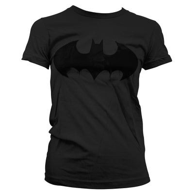 Batman - Inked Logo Women T-Shirt (Black)