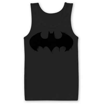 Batman - Inked Logo Mens Tank Top Vest (Black)