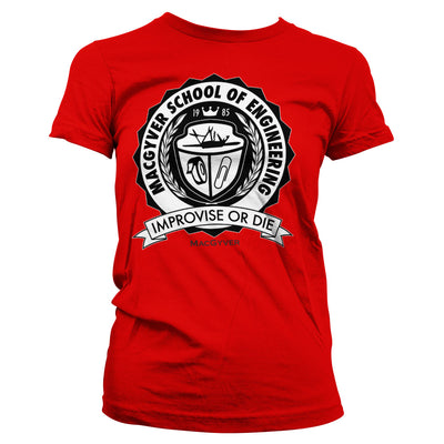 MacGyver - School Of Engineering Women T-Shirt (Red)