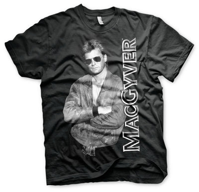 MacGyver - Cool Mac Mens T-Shirt (Black)