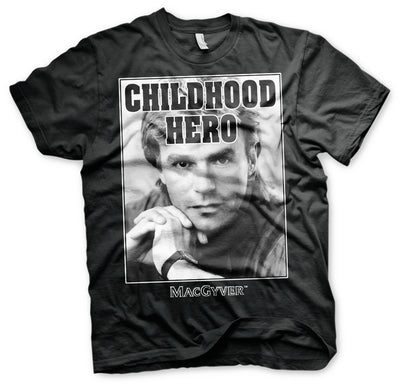 MacGyver - Childhood Hero Mens T-Shirt (Black)