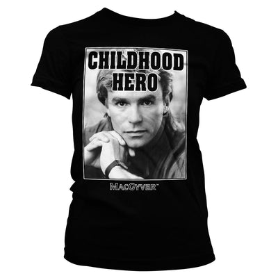 MacGyver - Childhood Hero Women T-Shirt (Black)