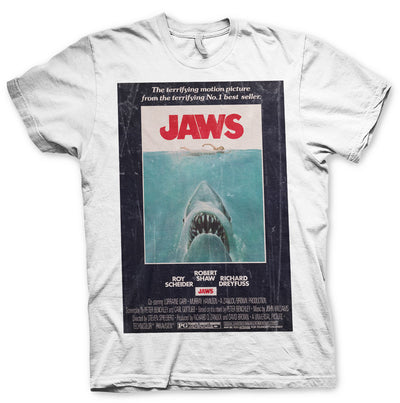 JAWS - Vintage Original Poster Big & Tall Mens T-Shirt (White)