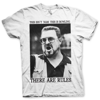 The Big Lebowski - There Are Rules Mens T-Shirt (White)
