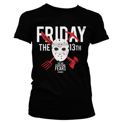 Friday The 13th - The Day Everyone Fears Women T-Shirt (Black)