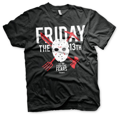 Friday The 13th - The Day Everyone Fears Mens T-Shirt (Black)