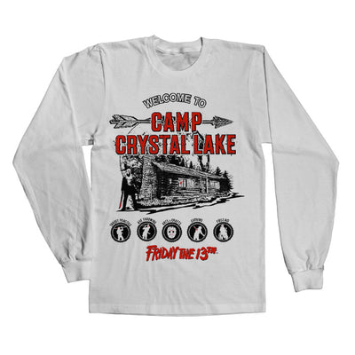 Friday The 13th - Camp Crystal Lake Long Sleeve T-Shirt (White)
