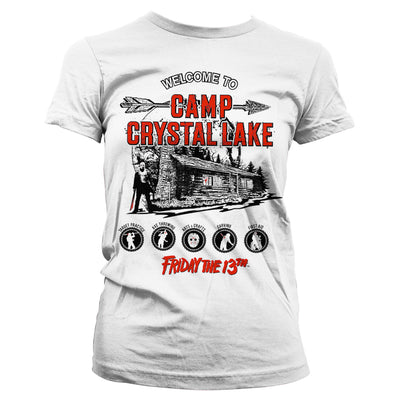 Friday The 13th - Camp Crystal Lake Women T-Shirt (White)