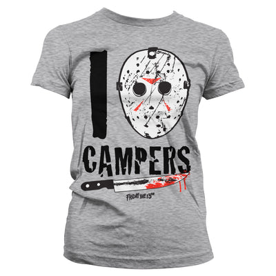 Friday The 13th - I Jason Campers Women T-Shirt (Heather Grey)
