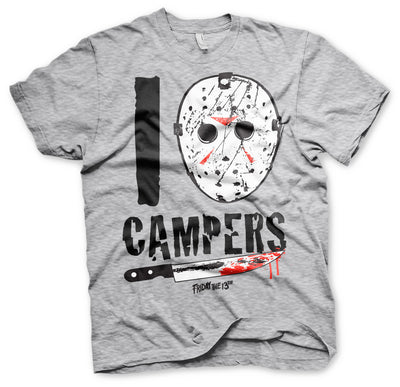 Friday The 13th - I Jason Campers Mens T-Shirt (Heather Grey)