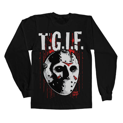 Friday The 13th - T.G.I.F. Long Sleeve T-Shirt (Black)