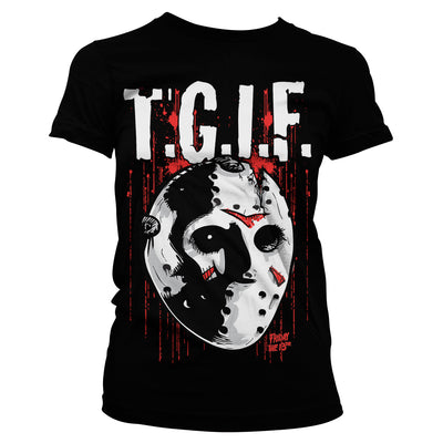 Friday The 13th - T.G.I.F. Women T-Shirt (Black)