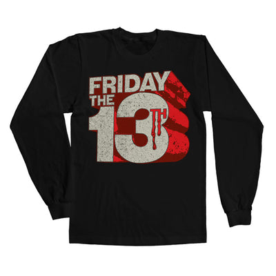 Friday The 13th - Block Logo Long Sleeve T-Shirt (Black)