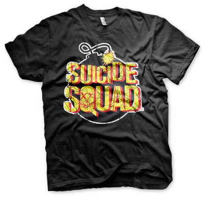 Suicide Squad - Bomb Logo Mens T-Shirt (Black)