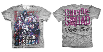 Suicide Squad - Allover Allover Mens T-Shirt (Multicolor)