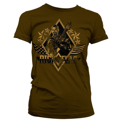 Suicide Squad - Rick Flag Women T-Shirt (Brown)