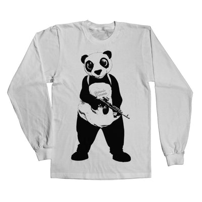 Suicide Squad - Panda Long Sleeve T-Shirt (White)