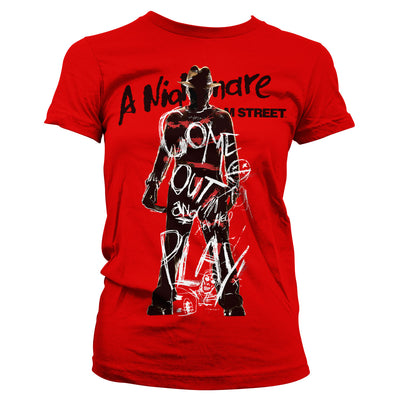 Nightmare On Elm Street- Come Out And Play Womens T-Shirt