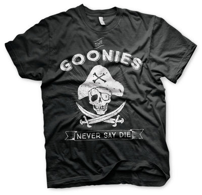 The Goonies - Never Say Die Mens T-Shirt (Black)