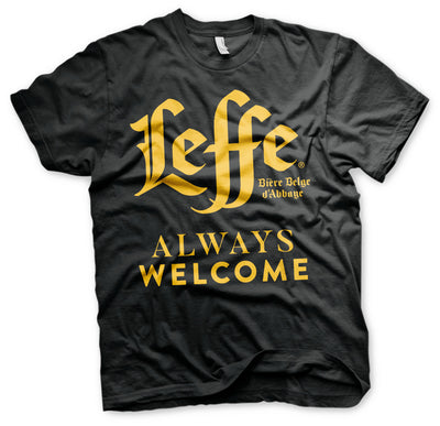 Leffe - Always Welcome Big & Tall Mens T-Shirt (Black)