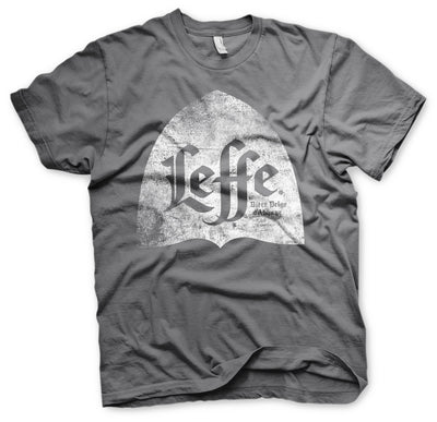 Leffe - Distressed Alcove Logo Mens T-Shirt (Dark Grey)