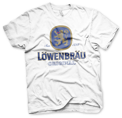 Löwenbräu - Original Logo Mens T-Shirt (White)
