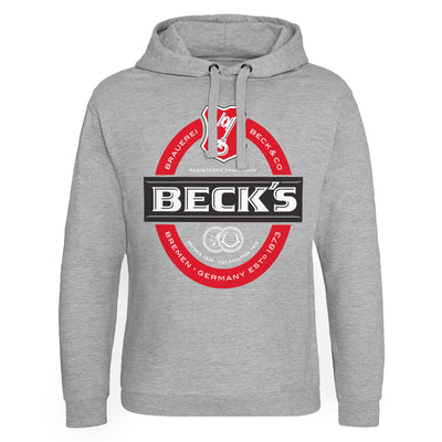 Beck's - Label Logo Epic Hoodie (Heather Grey)