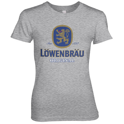 Löwenbräu - Original Logo Women T-Shirt (Heather Grey)