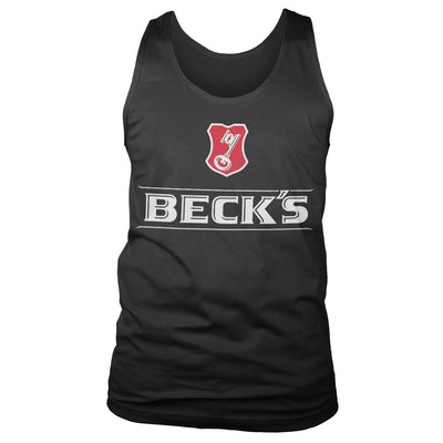 Beck's - Logo Mens Tank Top Vest (Black)