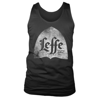 Leffe - Distressed Alcove Logo Mens Tank Top Vest (Black)