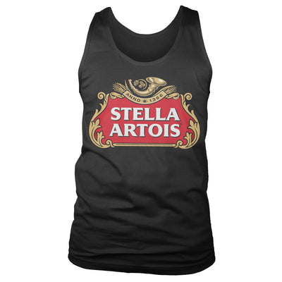 Stella Artois - Logotype Mens Tank Top Vest (Black)