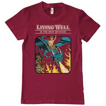 Steven Rhodes - Living Well Is The Best Revenge Mens T-Shirt