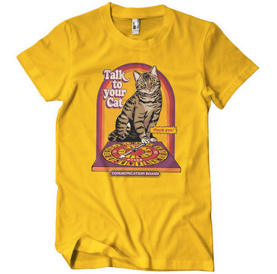 Steven Rhodes - Talk To Your Cat Mens T-Shirt