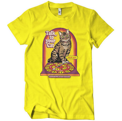 Steven Rhodes - Talk To Your Cat Mens T-Shirt