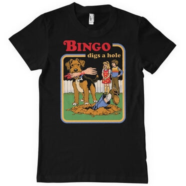 Steven Rhodes - Bingo Digs A Hole Mens T-Shirt