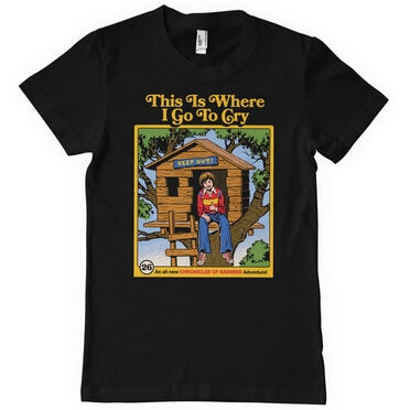 Steven Rhodes - This Is Where I Go To Cry Mens T-Shirt