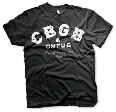 CBGB - CBGB & OMFUG Logo Mens T-Shirt (Black)