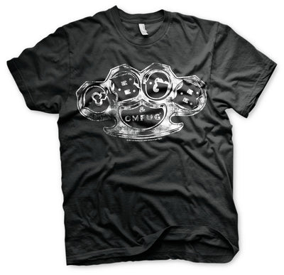 CBGB - Knuckle Washed Logo Big & Tall Mens T-Shirt (Black)