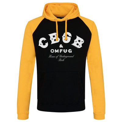 CBGB - CBGB & OMFUG Logo Baseball Hoodie (Black/Yellow)