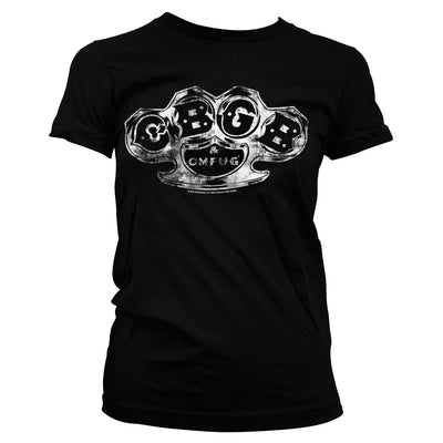 CBGB - Knuckle Washed Logo Women T-Shirt (Black)