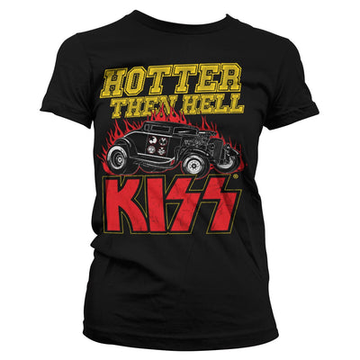 KISS - Hotter Than Hell Women T-Shirt (Black)