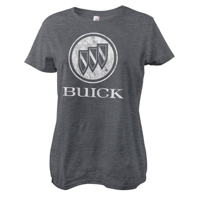 Buick - T-shirt femme avec logo en détresse