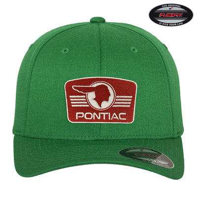 Pontiac – Retro-Logo-Patch-Flexfit-Baseballkappe
